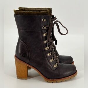 Ugg Heeled Hiking‎ Boots 8 READ